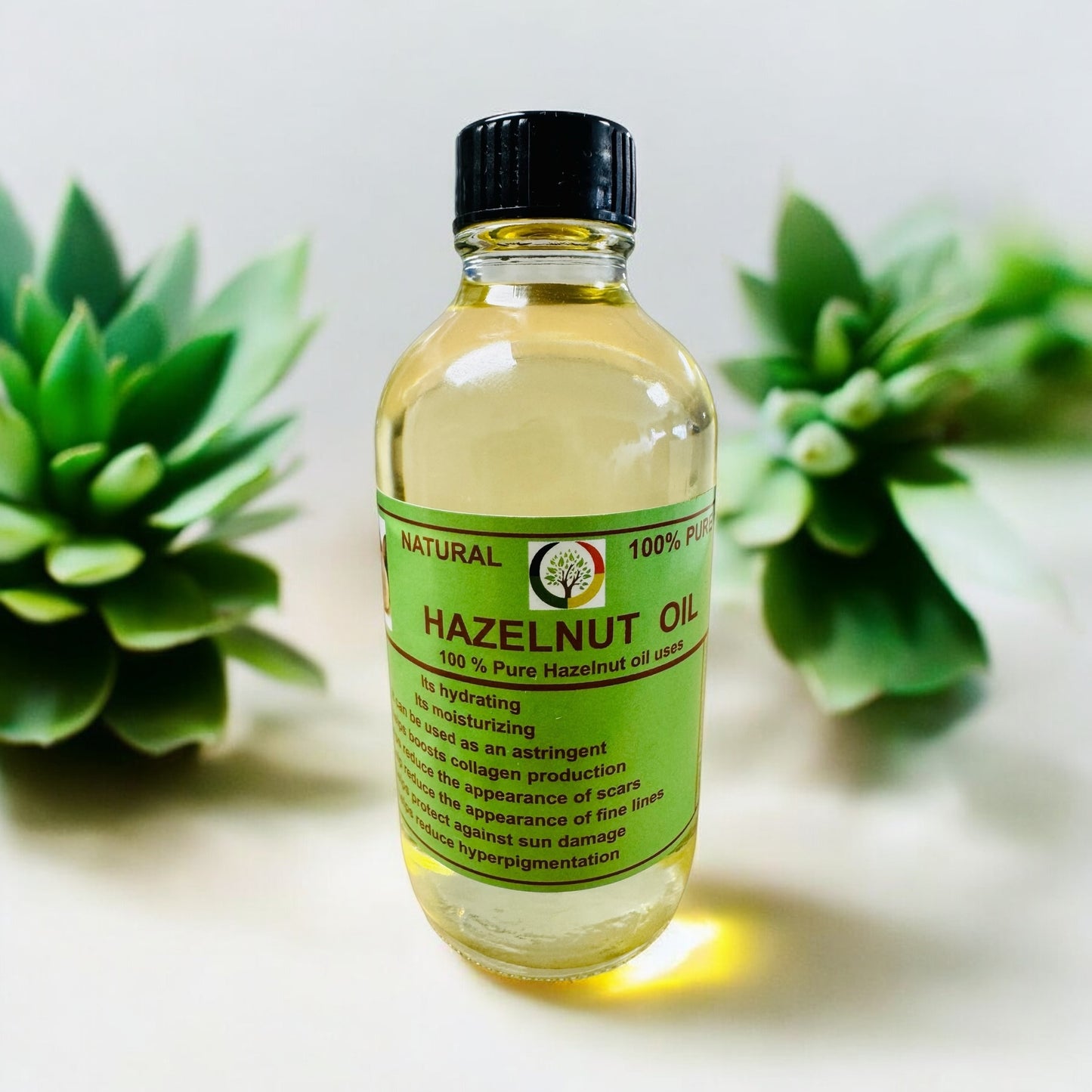 Pure Hazelnut Oil Natural 4 oz size -(6 Pieces) @ $4.49/each