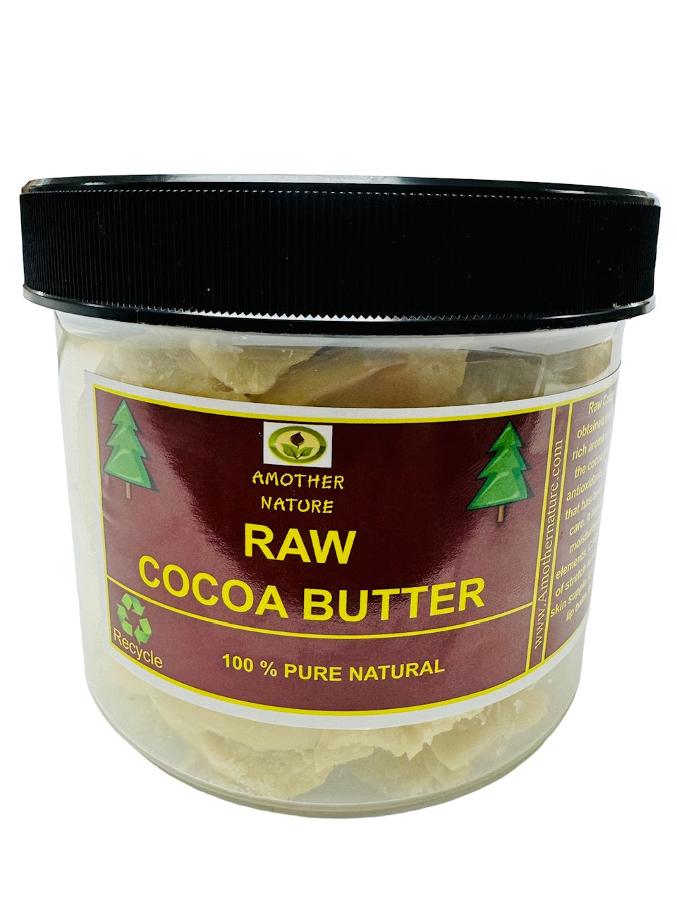 Raw Cocoa Butter -(1 Pound Jar) -(6 Jars) @ $9.99/each