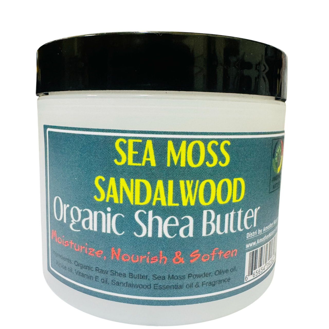 Sea Moss & Sandalwood -Organic Shea Butter Whipped -(6 Pieces) @ $4.75/each
