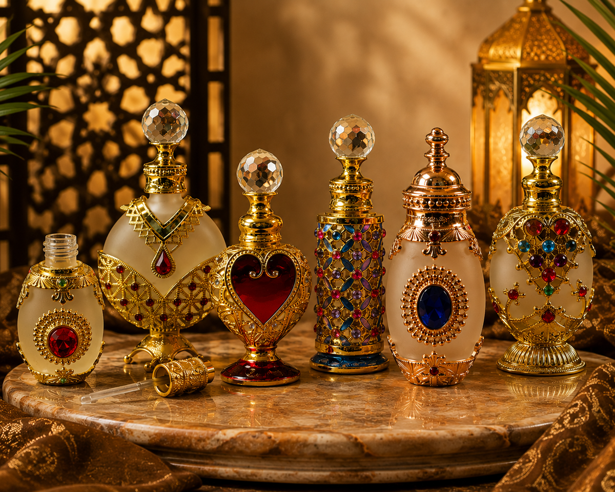 Imported Attar Fragrance oil in Fancy Arabic Style Bottle