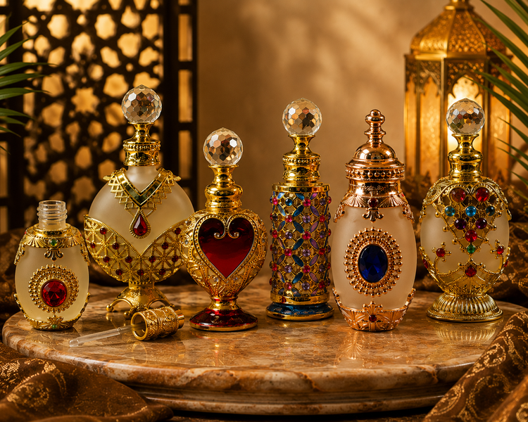 Imported Attar Fragrance oil in Fancy Arabic Style Bottle