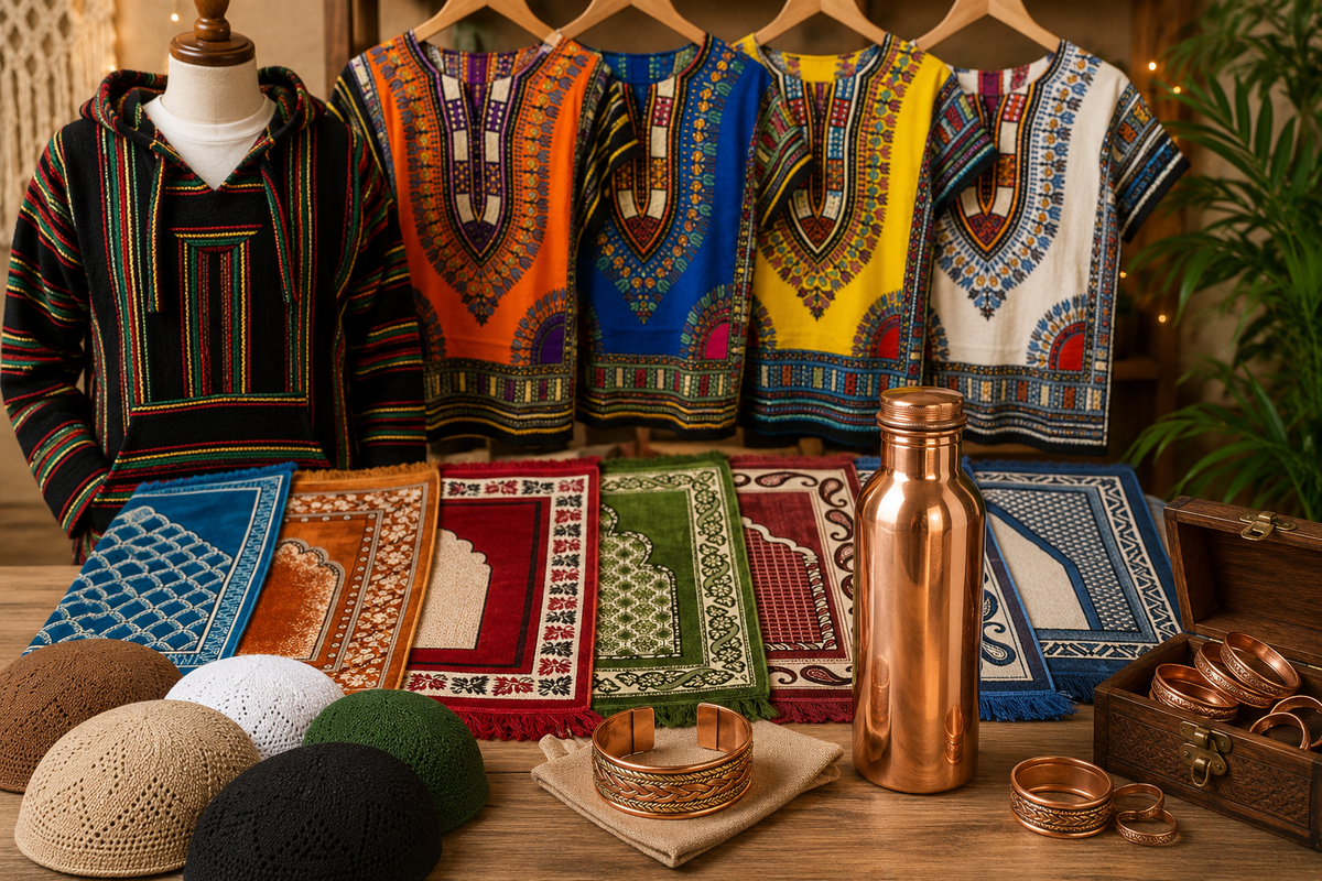 Clothes, Jewelry, Copper Bottle, Copper Cuffs
