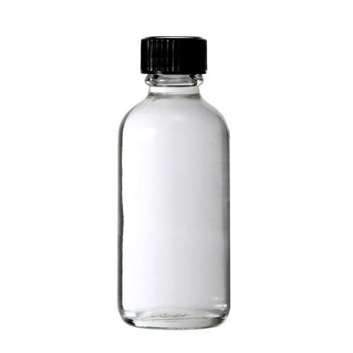 2 oz Boston Round Bottle Clear