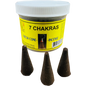 7 CHAKRAS- Cone Incense Fresh Hand Made -(4 Jars) @ $2.99/jar