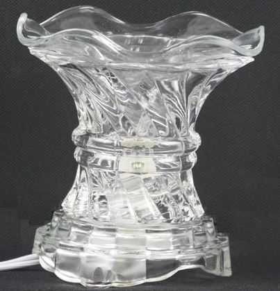 Clear Color Electric Oil Burner - (6 Pieces) @ $5.50 each