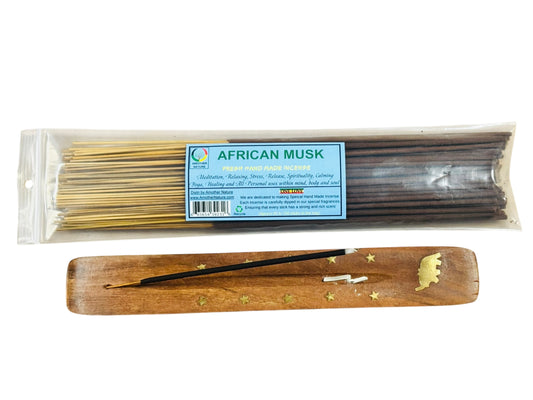 African Musk Incense -Fresh Hand Made (85-100 Sticks per Pack)- (4 Packs) @ $2.99/pack