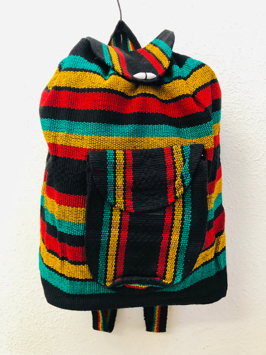 Aztec Bagpack Rasta Color - (4 Pieces) @ $9.50 each
