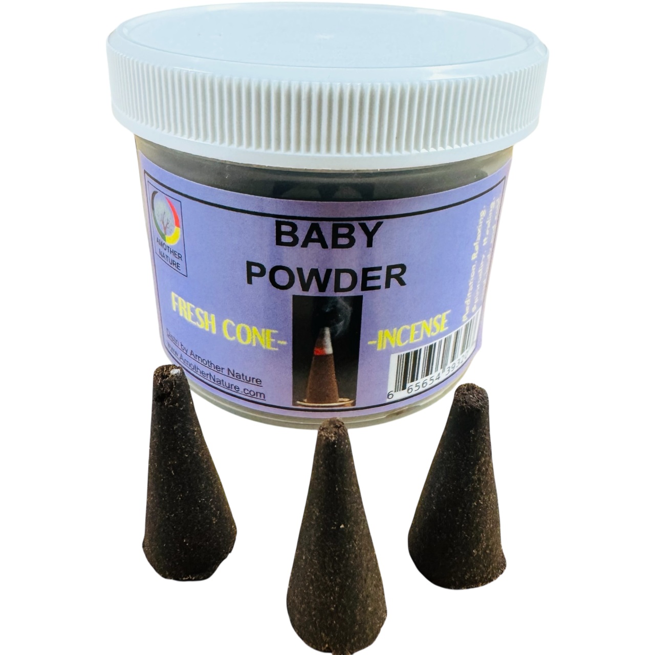 Baby Powder Cone Incense (4 Jars) @ $2.99/each