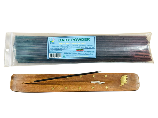 Baby Powder Incense -Fresh Hand Made (85-100 Sticks per Pack)- (4 Packs) @ $2.99/pack