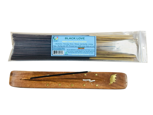 Black Love Incense -Fresh Hand Made (85-100 Sticks per Pack)- (4 Packs) @ $2.99/pack