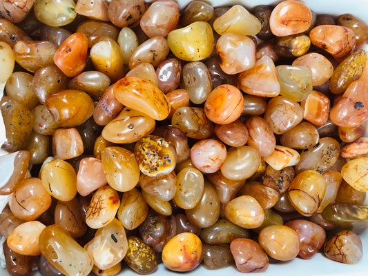 Carnelian Tumble Stone- (1 Pound)