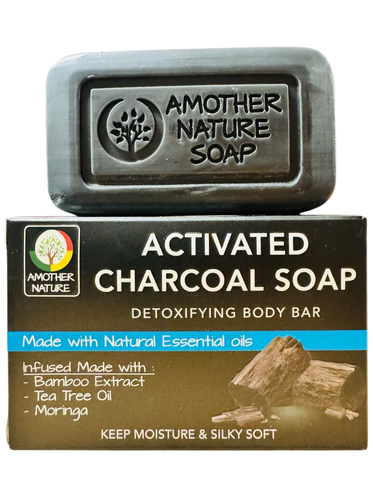 Activated Charcoal Soap- Detoxifying Body Bar -(6 Pieces)