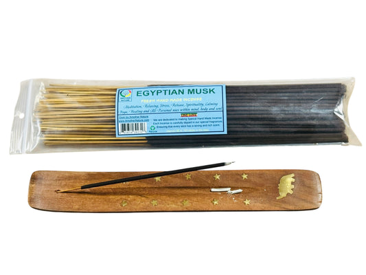 Egyptian Musk Incense -Fresh Hand Made (85-100 Sticks per Pack)- (4 Packs) @ $2.99/pack