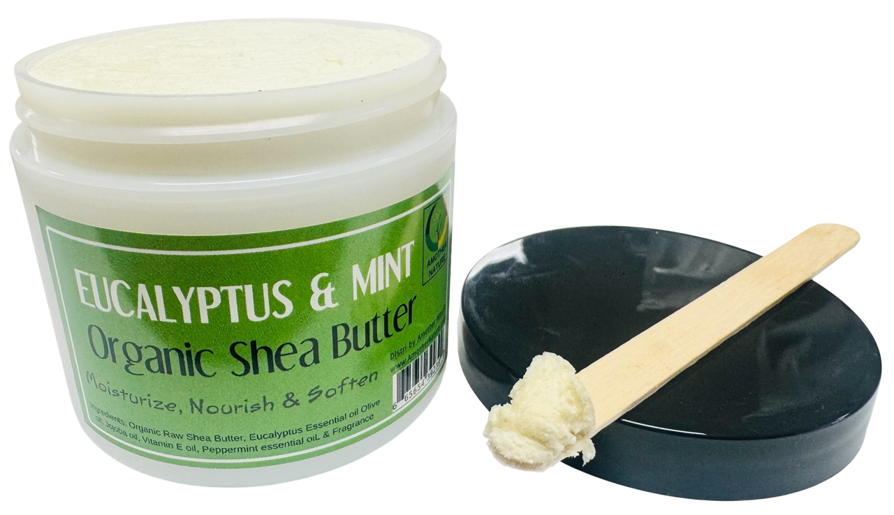 Eucalyptus & Mint -Organic Shea Butter Whipped -(6 Pieces) @ $4.75/each