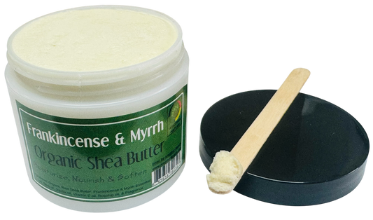 Frankincense & Myrrh -Organic shea Butter Whipped -(6 Pieces) @ $4.75/each