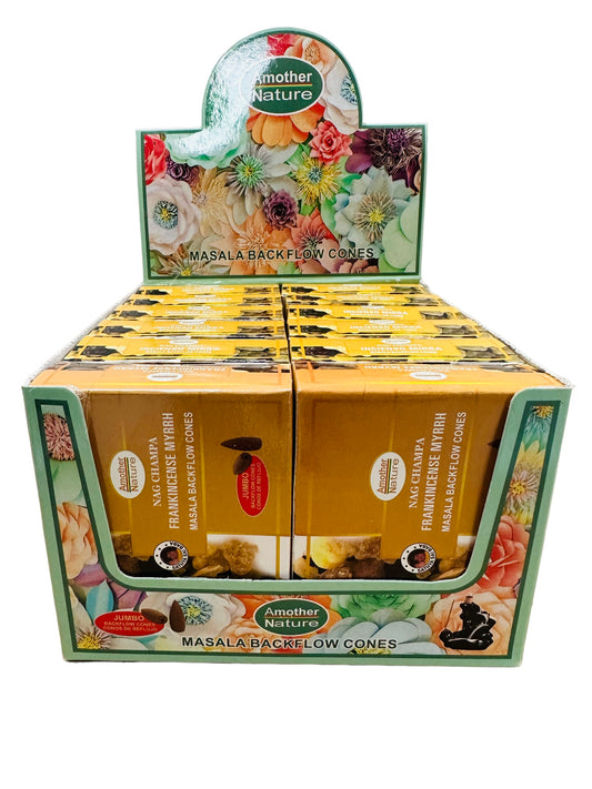Frankincense Myrrh Backflow Cone Incense (12 Packs Per Box)