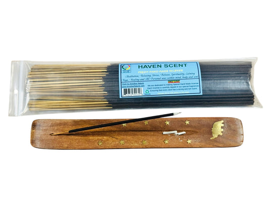 Haven Scent Incense -Fresh Hand Made (85-100 Sticks per Pack)- (4 Packs) @ $2.99/pack