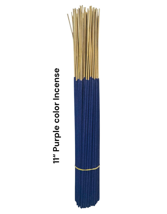 Unscented Incense Sticks 11" (Purple Color) (1 Case)