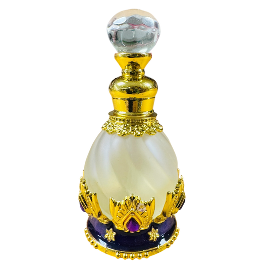 15ML Fancy Purple Traditional Antique Style Bottle -(6 Bottles) @ $5.50/each