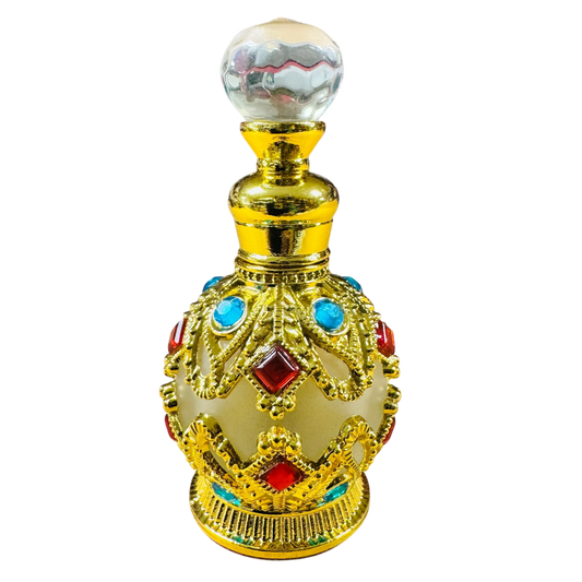 15ML Fancy Gold Traditional Antique Style Bottle -(6 Bottles) @ $4.75/each