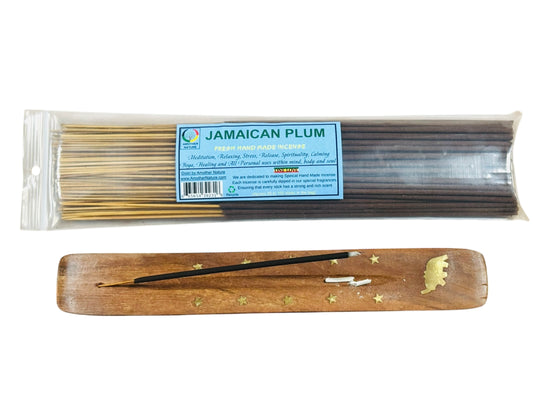 Jamaican Plum Incense -Fresh Hand Made (85-100 Sticks per Pack)- (4 Packs) @ $2.99/pack