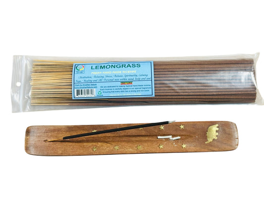 Lemongrass Incense -Fresh Hand Made (85-100 Sticks per Pack)- (4 Packs) @ $2.99/pack