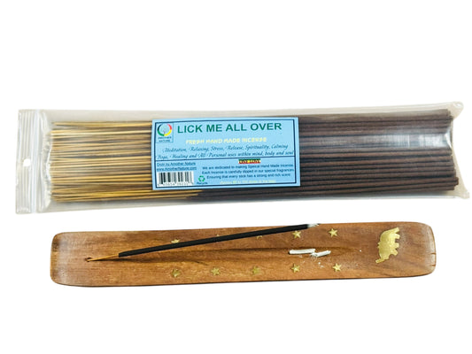 Lick Me all Over Incense -Fresh Hand Made (85-100 Sticks per Pack)- (4 Packs) @ $2.99/pack