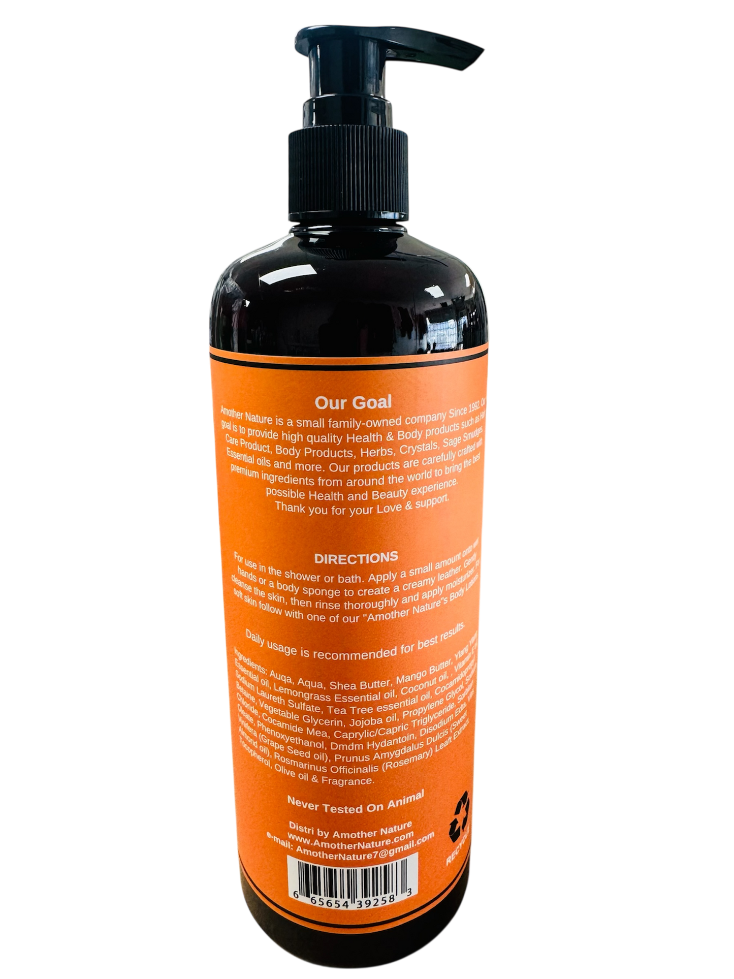 Mango Butter -Body Wash Infuse with Olive oil & Ylang Ylang Essential oil -(6 Pieces) @ $4.75/each