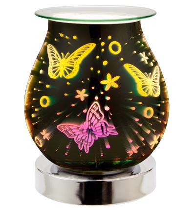 3D Extra Fancy Touch Electric Oil Burner (Butterfly Design) - (3 Pieces) @ $12.50/each