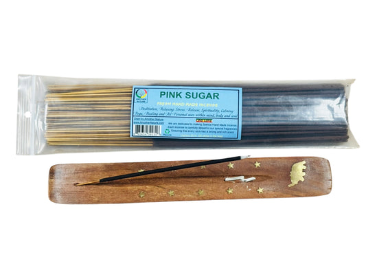 Pink Sugar Incense -Fresh Hand Made (85-100 Sticks per Pack)- (4 Packs) @ $2.99/pack