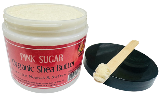 Pink Sugar -Organic Shea Butter Whipped -(6 Pieces) @ $4.75/each