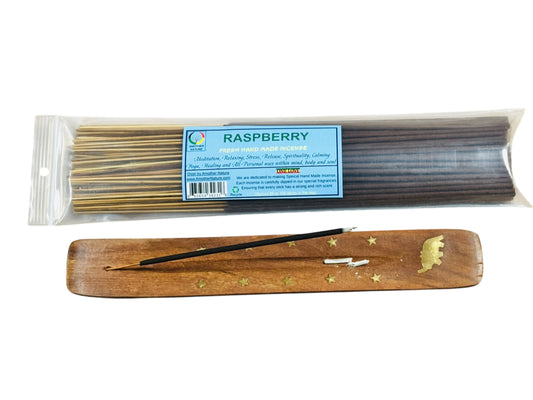 Raspberry Incense -Fresh Hand Made (85-100 Sticks per Pack)- (4 Packs) @ $2.99/pack