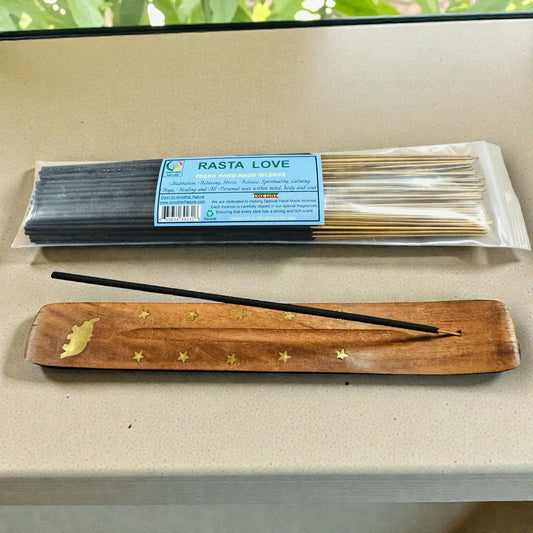Rasta Love Incense -Fresh Hand Made (85-100 Sticks per Pack)- (4 Packs) @ $2.99/pack