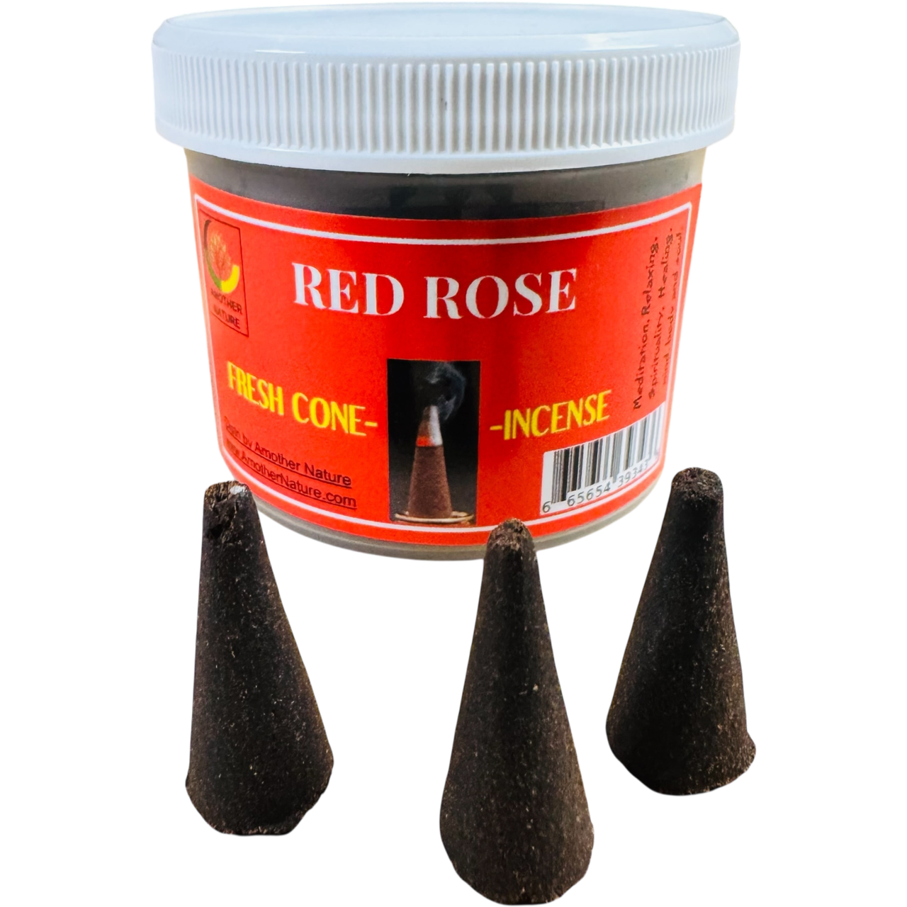 Red Rose Cone Incense (4 Jars) @ $2.99/each