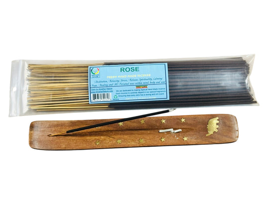 Rose Incense -Fresh Hand Made (85-100 Sticks per Pack)- (4 Packs) @ $2.99/pack