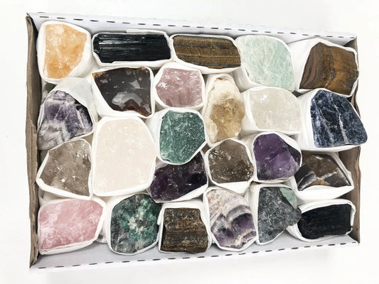 Rough Mixed Quartz -(1 Flat Box)
