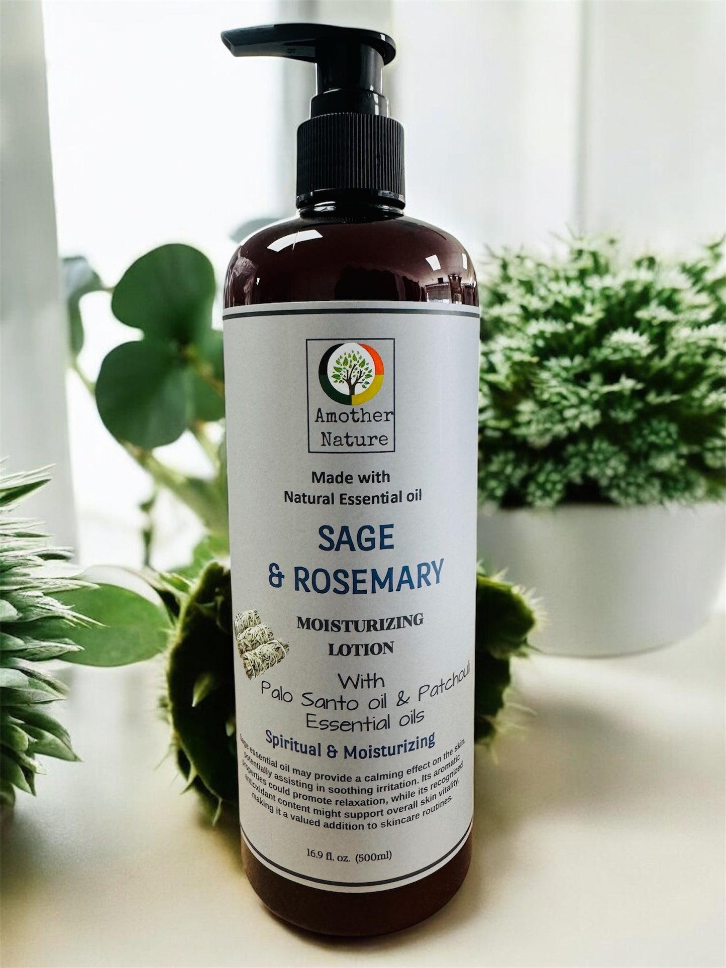 Sage & Rosemary -Body Lotion Infuse with Palo Santo Oil & Patchouli Essential Oil -(6 Pieces) @ $4.75/each