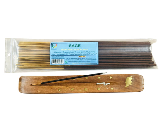 Sage Incense -Fresh Hand Made (85-100 Sticks per Pack)- (4 Packs) @ $2.99/pack