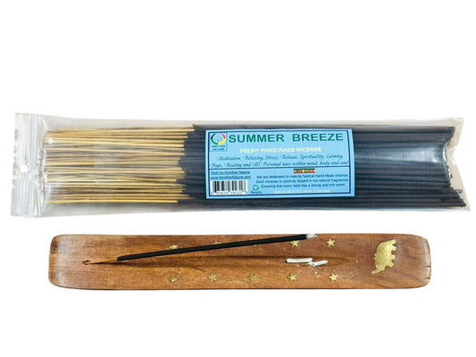 Summer Breeze Incense -Fresh Hand Made (85-100 Sticks per Pack)- (4 Packs) @ $2.99/pack