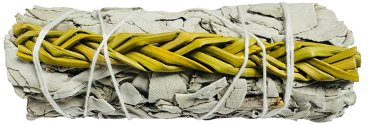 Sweet Grass White Sage 4 Inch -(12 Pieces)