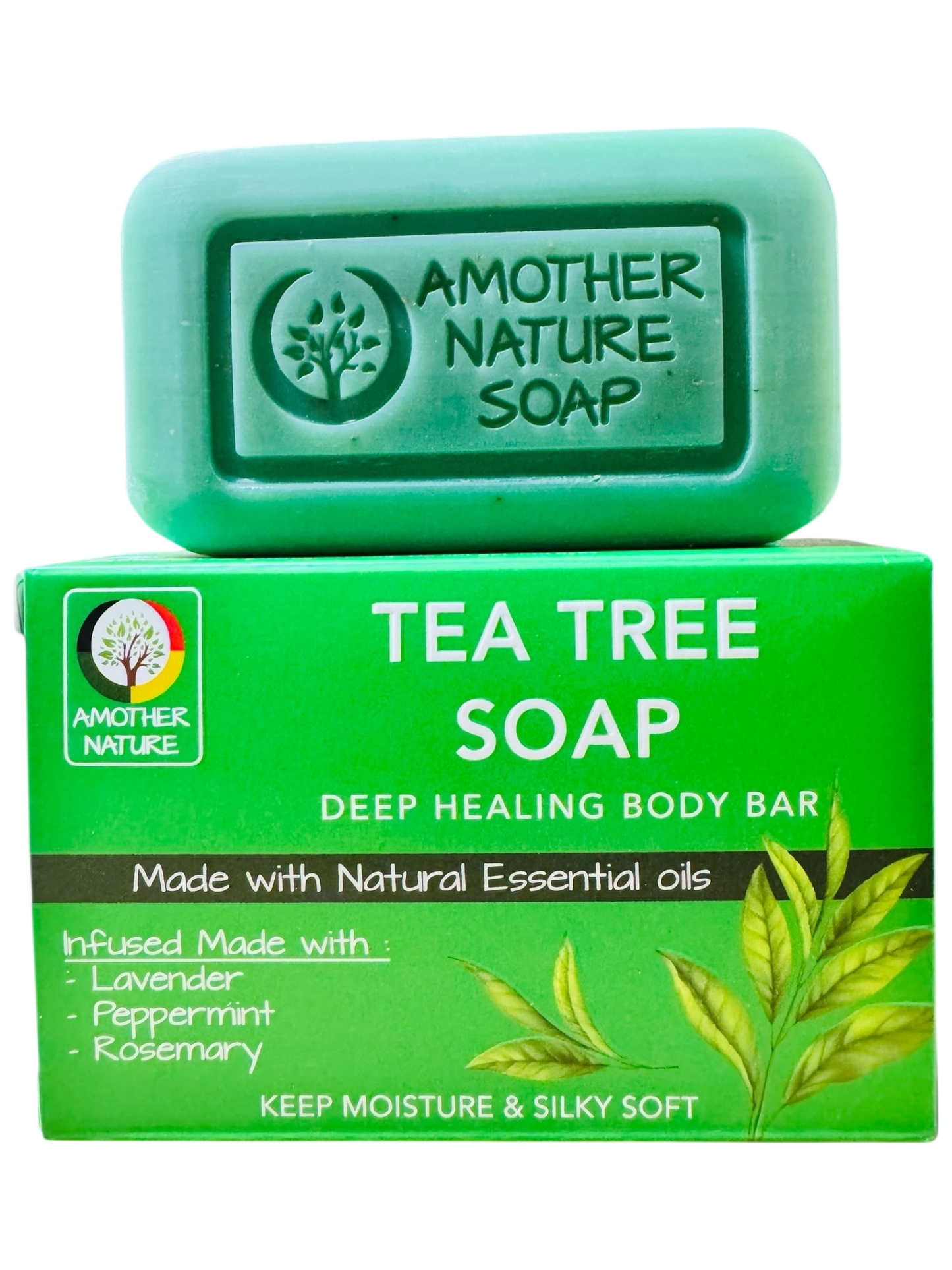 Tea Tree Soap -Deep Healing Body Bar -(6 Pieces)