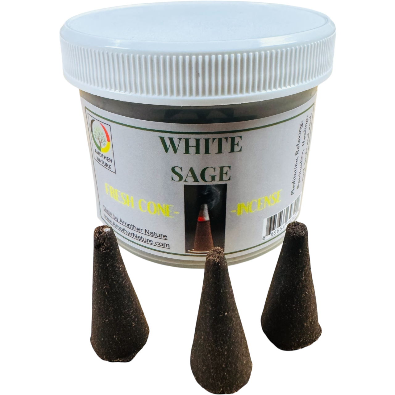 White Sage Cone Incense (4 Jars) @ $2.99/each