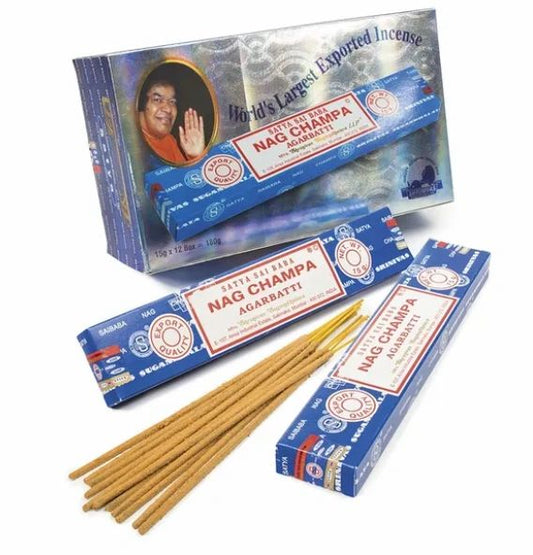 Nag Champa Satya Incense (12 Packs per Box)