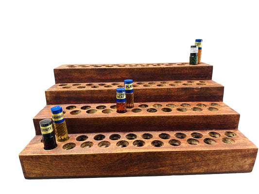 Wooden Display for 10ml or 1/3 oz Roll on Bottle